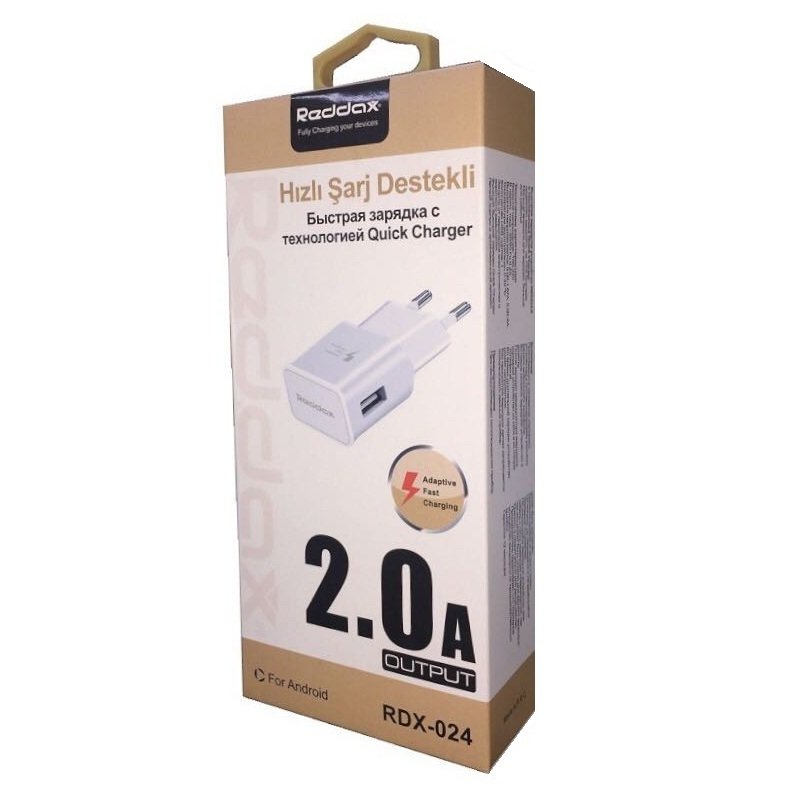 Reddax Adaptive Fast Charging 2.0 A Micro Usb