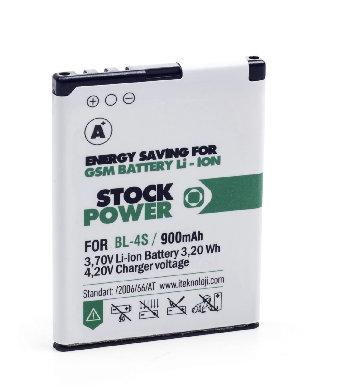 Stock Power Nokia BL 4S - 3600S (900 mAh) Batarya