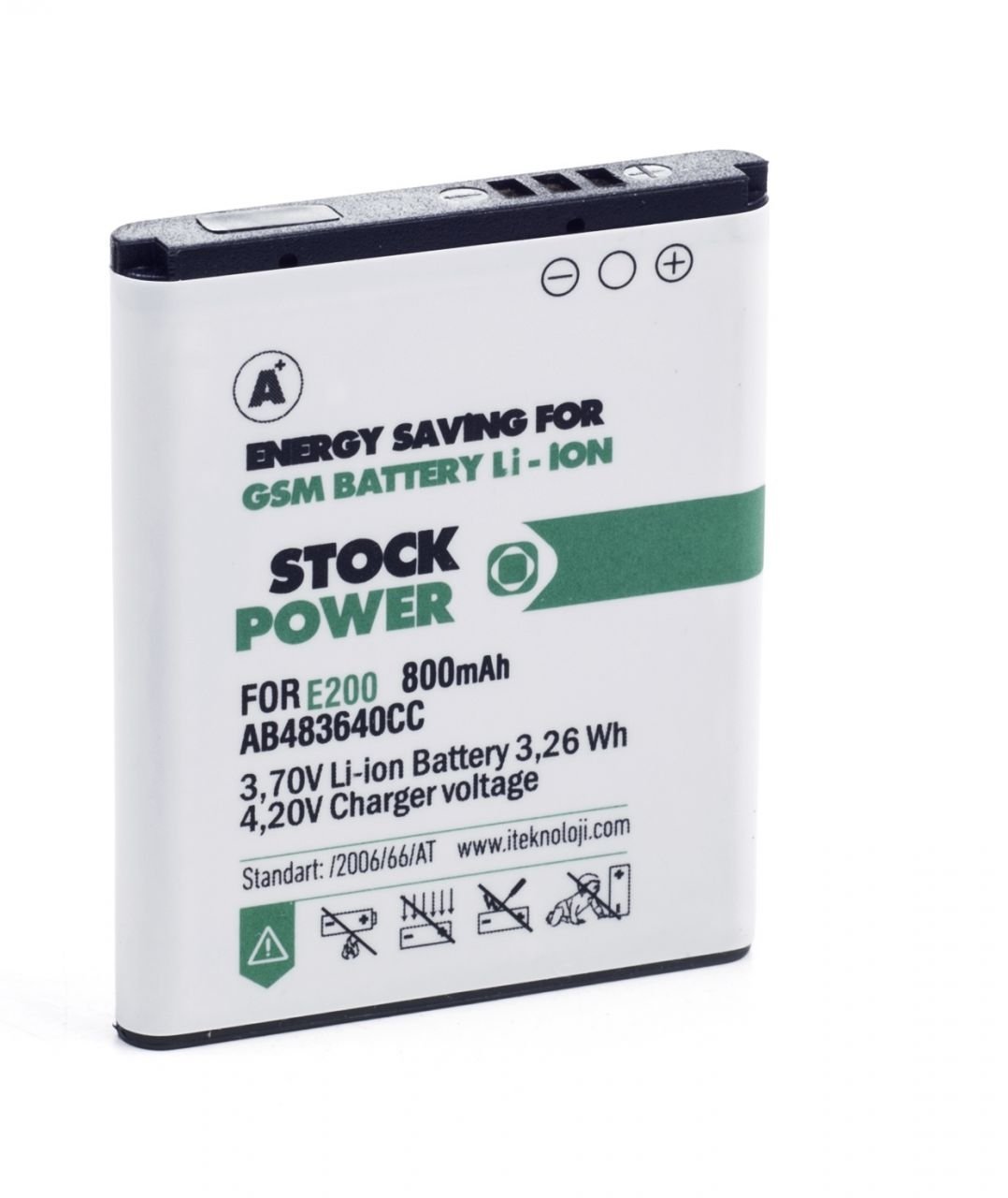 Stock Power Samsung E200 - E208 Batarya