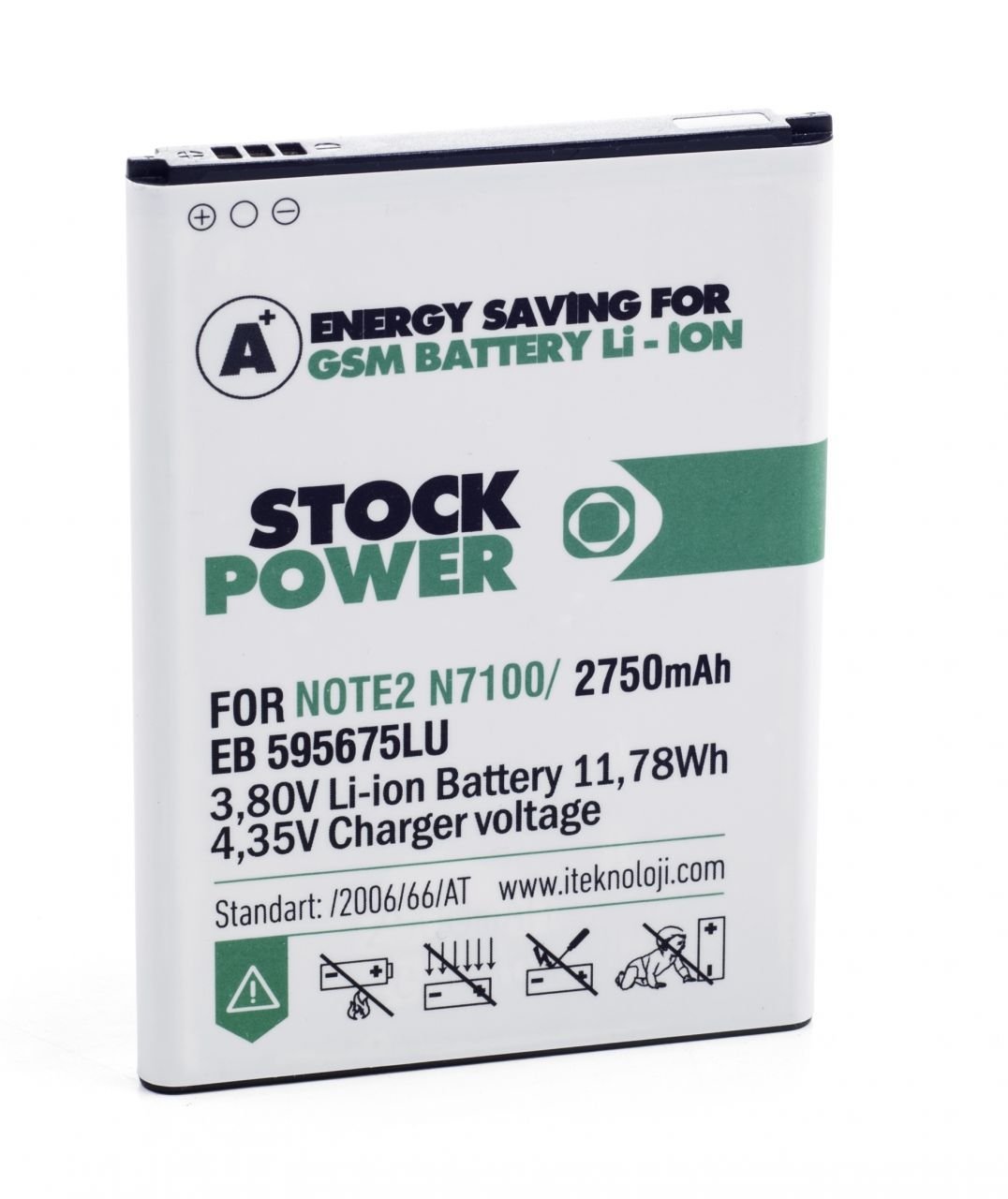 Stock Power Samsung Galaxy Note 2 N7100 Batarya