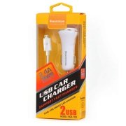 Reddax Gold Serisi Çift Usb 2400 mAh Micro Usb_V8 Araç Şarj Aleti
