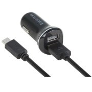 Reddax Gold Serisi Çift Usb 2400 mAh Micro Usb_V8 Araç Şarj Aleti (Siyah)